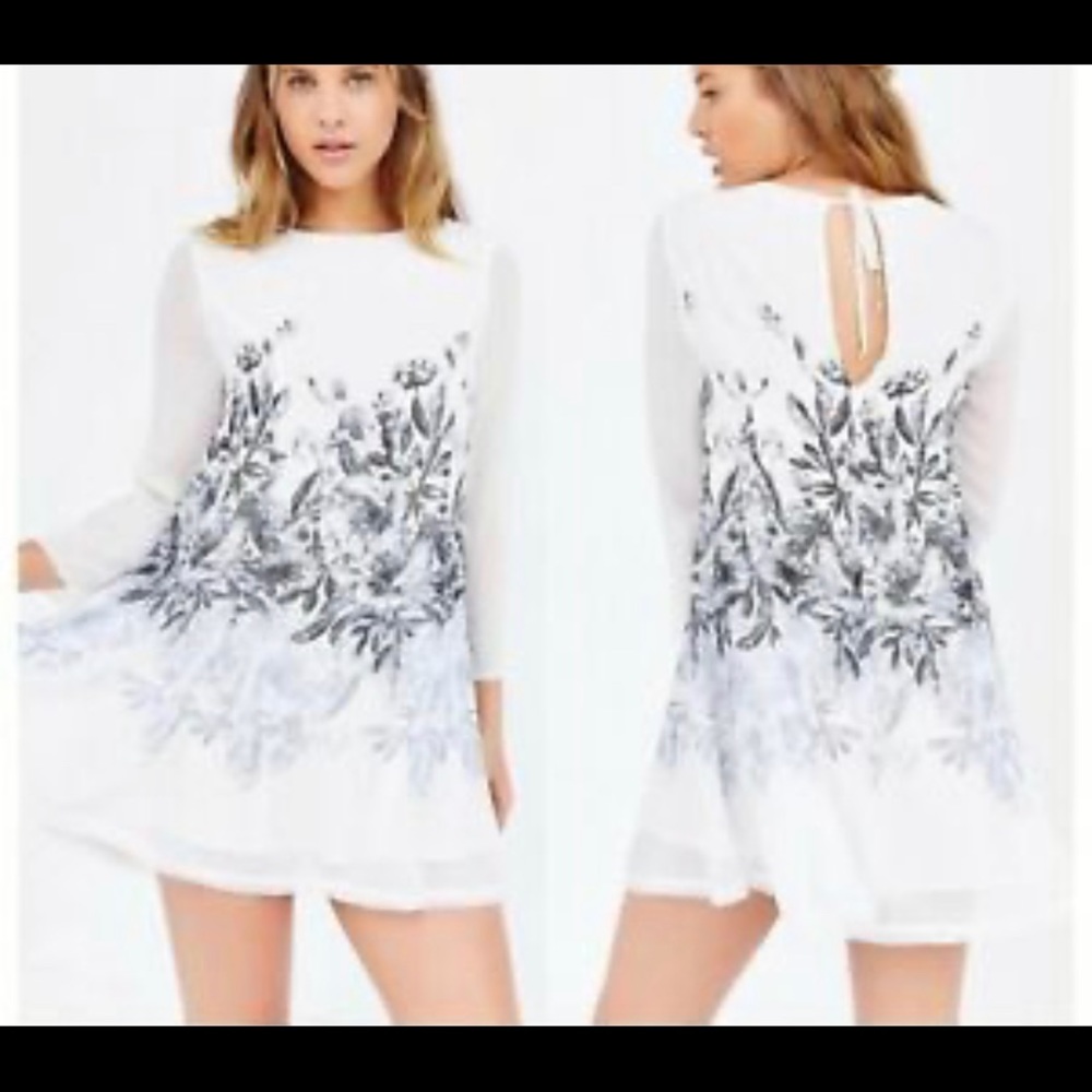 kimchi blue cinderdrea white long sleeve